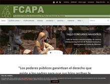 Tablet Screenshot of fcapa-valencia.org